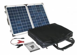 Blue Folding Solar Panels, 120 Watt Portable Solar Panel Efisien Sunlight Absorber